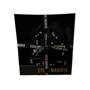 STEVE MADDEN Women's 2-Pc. Scarf & Rhinestone Beanie Hat Giftable Box Set One Sz